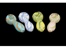 3.25"/50 Gr  FRIT AND  COLOR ART HAND PIPES, COLOR MIX