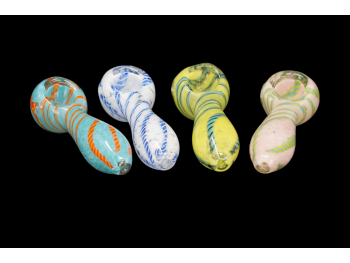 3.25"/50 Gr  FRIT AND  COLOR ART HAND PIPES, COLOR MIX