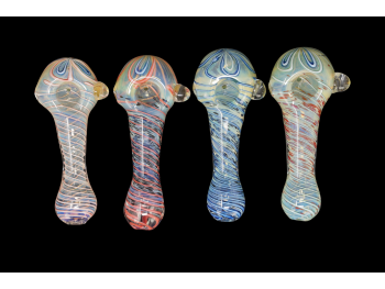 4.75"/105 Gr FLOWER HEAD SWIRL ART HAND PIPE