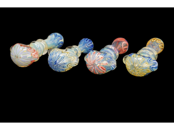 4.25"/100 Gr FUMED AND ART RIM PIPE, COLOR MIC