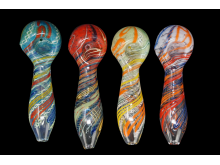 4"/65 Gr SWIRLY ART PIPE, COLOR MIX