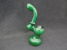 5.5" GREEN FANCY BUBBLER