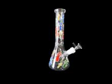 10" MUSHROOM STICKER DESIGN WATER PIPE
