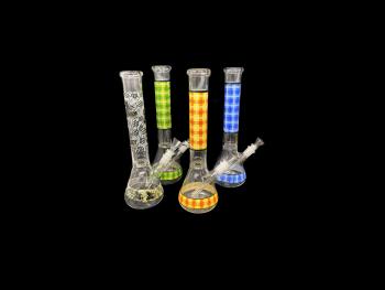 12"/410 Gr STICKER ART BONG, COLOR VARY