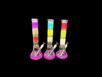 12"/500 Gr THREE COLORED SANDY BEAKER, COLOR VARY