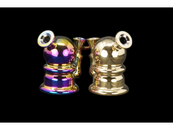 4'/125 Gr ELECTROPLATED DELUXE SMOKING RIG