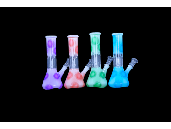 8"/150 Gr SUN PRINT PERCULATOR SMOKING BONG, COLOR MIX