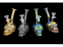 6"/ 130 Gr ELECTROPLATED SCOL FACE  FANCY WATER PIPE, COLOR VARY