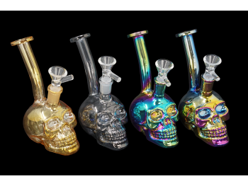 6"/ 130 Gr ELECTROPLATED SCOL FACE  FANCY WATER PIPE, COLOR VARY