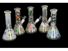 8''/ 315Gr MULTI DESIGN PRINTED BEAKER COLOR ASSORTED