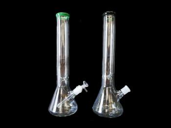 16"/850 Gr./5MM COLORED RIM GLASS BEAKER 