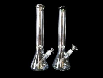 16.5"/1275 Gr./9MM COLORED RIM CLEAR WATER PIPE 