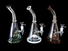 9.5"/390 Gr. COLORED RIM CLEAR GLASS BEAKER