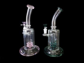  9.5"/420 Gr. PERK COLOR ACCENT HANDLE BEND WATER PIPE
