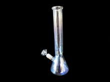 15.5"/820 Gr. RAINBOW ELECTROPLATED BEAKER WATER PIPE