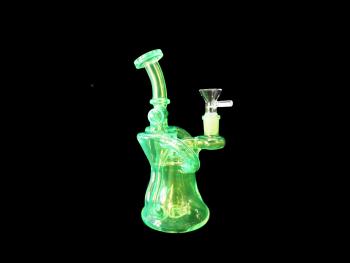 8"/330 Gr. RECYCLER WATER PIPE NEON GLOW